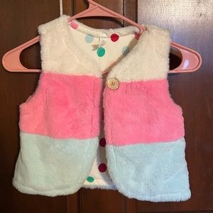 Matilda Jane Gumdrop Lane reversible girls vest. Size 6